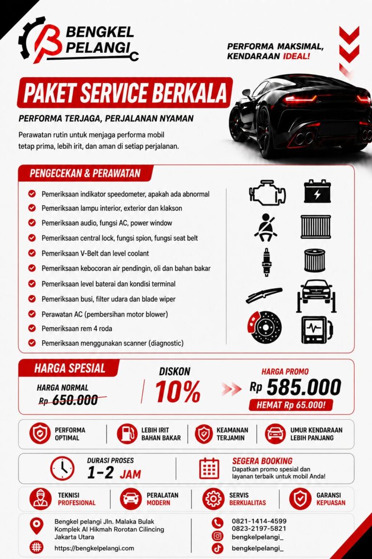 Promo Paket Service Berkala Disc. 10%